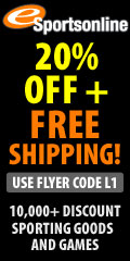 eSportsonline - 20% Off & Free Shipping. PLUS FREE GIFT with Every Order. Free Gift offer good from 12/1/08 until 12/05/08 at Midnight CST