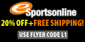 eSportsonline - 20% Off & Free Shipping. PLUS FREE GIFT with Every Order. Free Gift offer good from 12/1/08 until 12/05/08 at Midnight CST