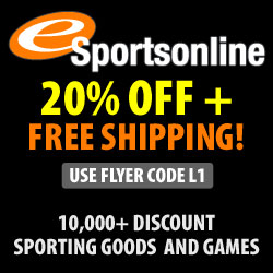 eSportsonline - 20% Off & Free Shipping. PLUS FREE GIFT with Every Order. Free Gift offer good from 12/1/08 until 12/05/08 at Midnight CST